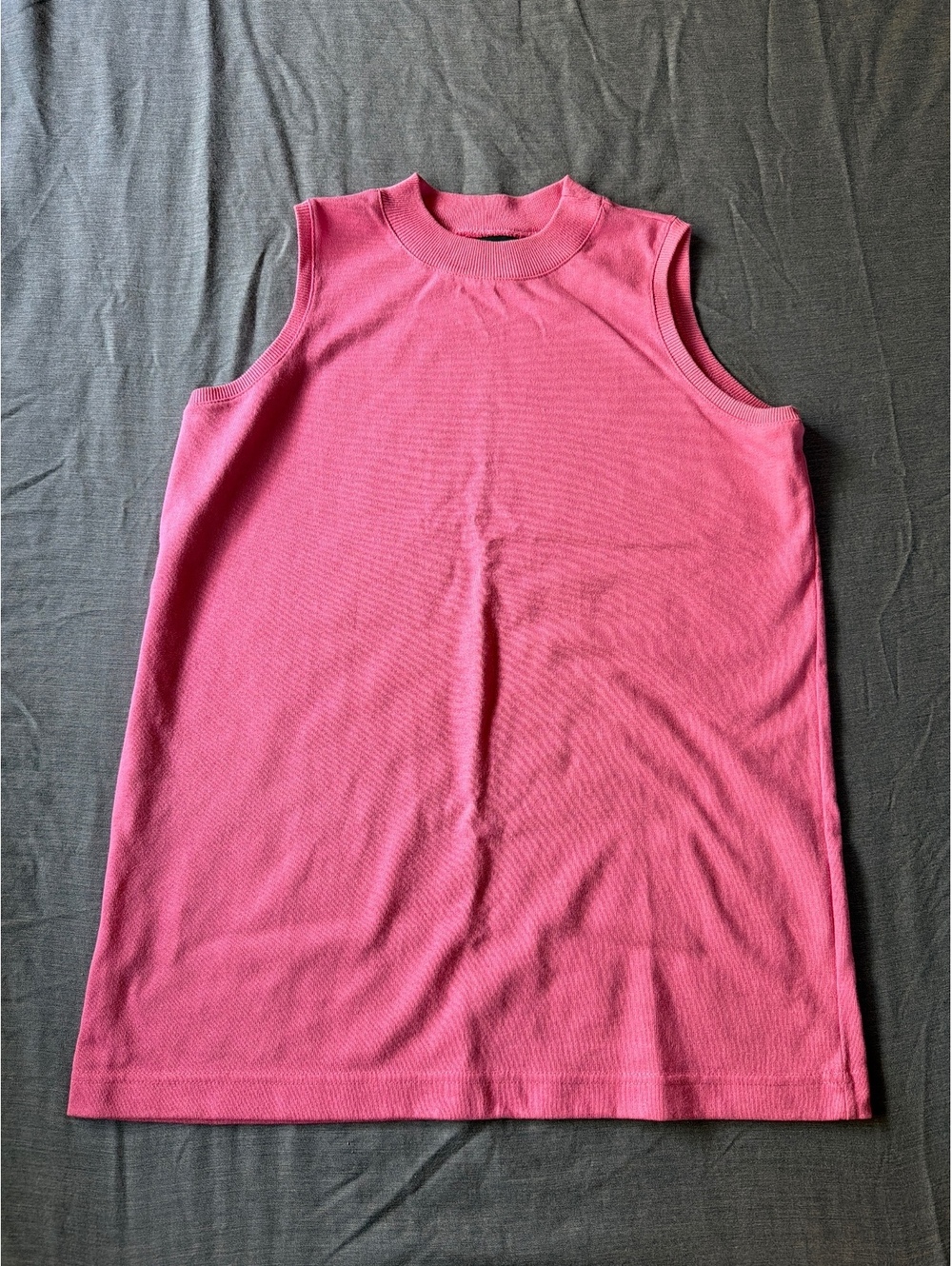 Hunt Club Women's Sleeveless Coral Pink 100% Cotton Tank Top Size M